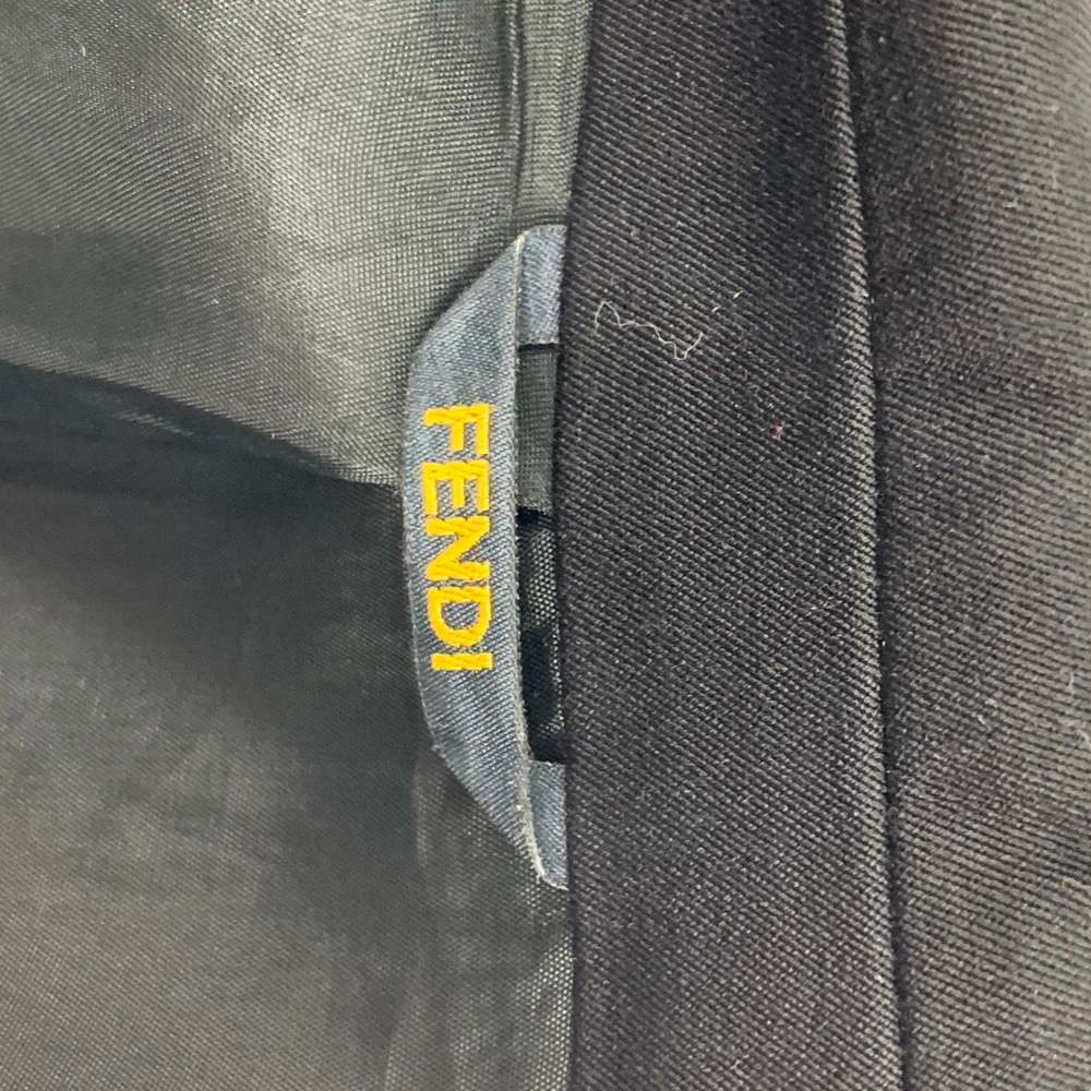 FENDI Regular Black Wool Notch Lapel Sport Coat - Picture 7 of 7